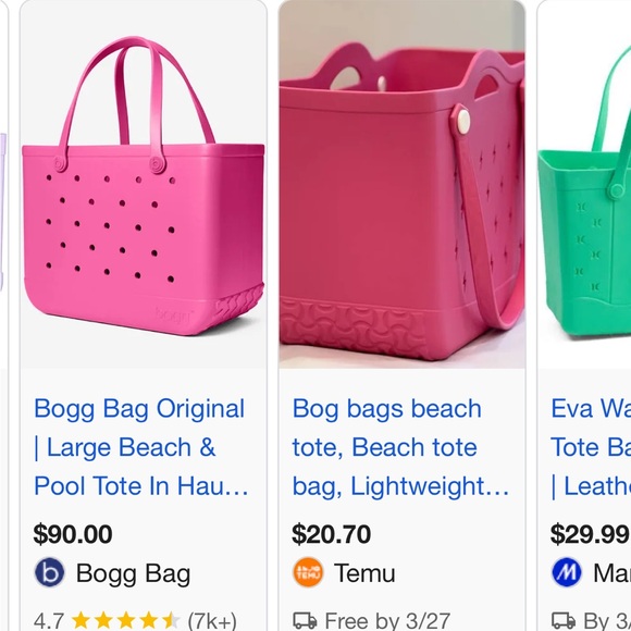 Hurley Pink Women's Bogg Bag XL - Picture 8 of 8